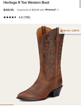 Ariat Brown Leather Western Cowboy Boots